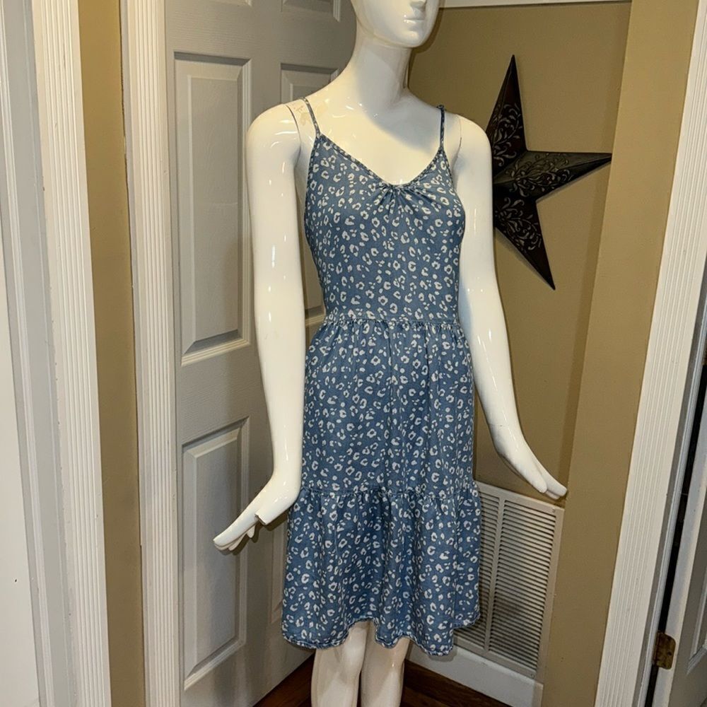 Thread & Supply spaghetti strap patterned dress